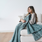 PATTERNED FAUX FUR THROW BLANKETS - Image 28