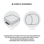 Fuf® 4Ft Foam Bean Bag - Image 16