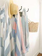 Teal & Gray Cape Cod Turkish Towel - Image 3
