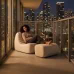 Solvana™ Outdoor Chair and Ottoman Set